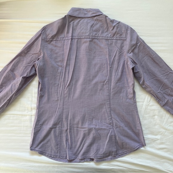 Esprit Gingham Button Up Top - Picture 3 of 7